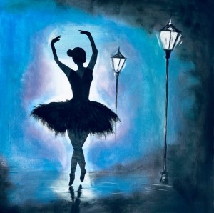 Ballerina at midnight