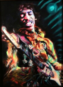 ,,. Jimi Hendrix målad av Tommy