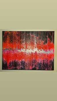Fluid,Akryl,Abstrakt. Acrylic on canvas. En av